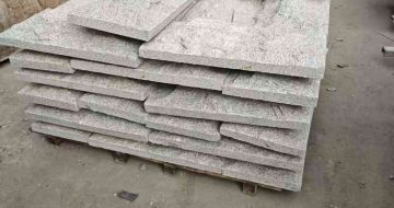 深圳芝麻白蘑菇石，自然面