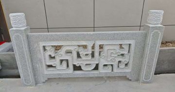 深圳芝麻白河道栏杆 桥栏杆