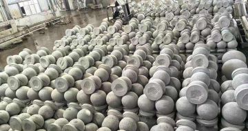 深圳芝麻白圆球 石球 挡车球