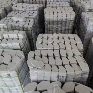 深圳芝麻白石材冰裂纹，碎拼。