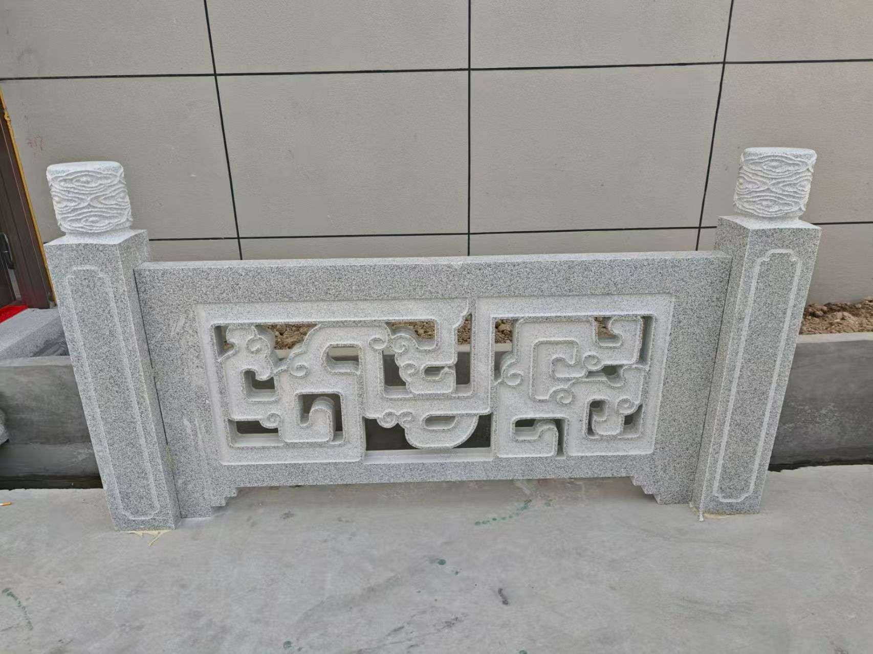 深圳芝麻白河道栏杆 桥栏杆